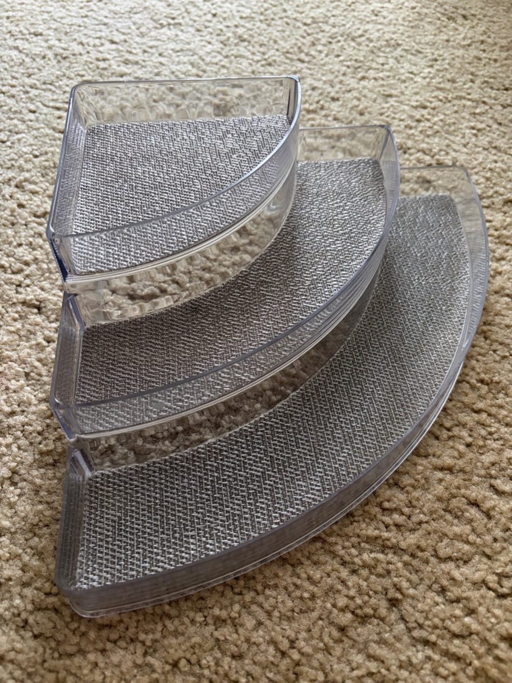 Clear Corner Shelf Organizer - Clear Plastic (Brand: )